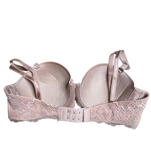 Victoria's Secret Nude Lace Bra 34B - Strapless Convertible Push-Up (NWT) - Picture 2 of 2